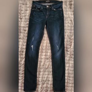 Express Super Skinny Mid Rise Stretch Jeans